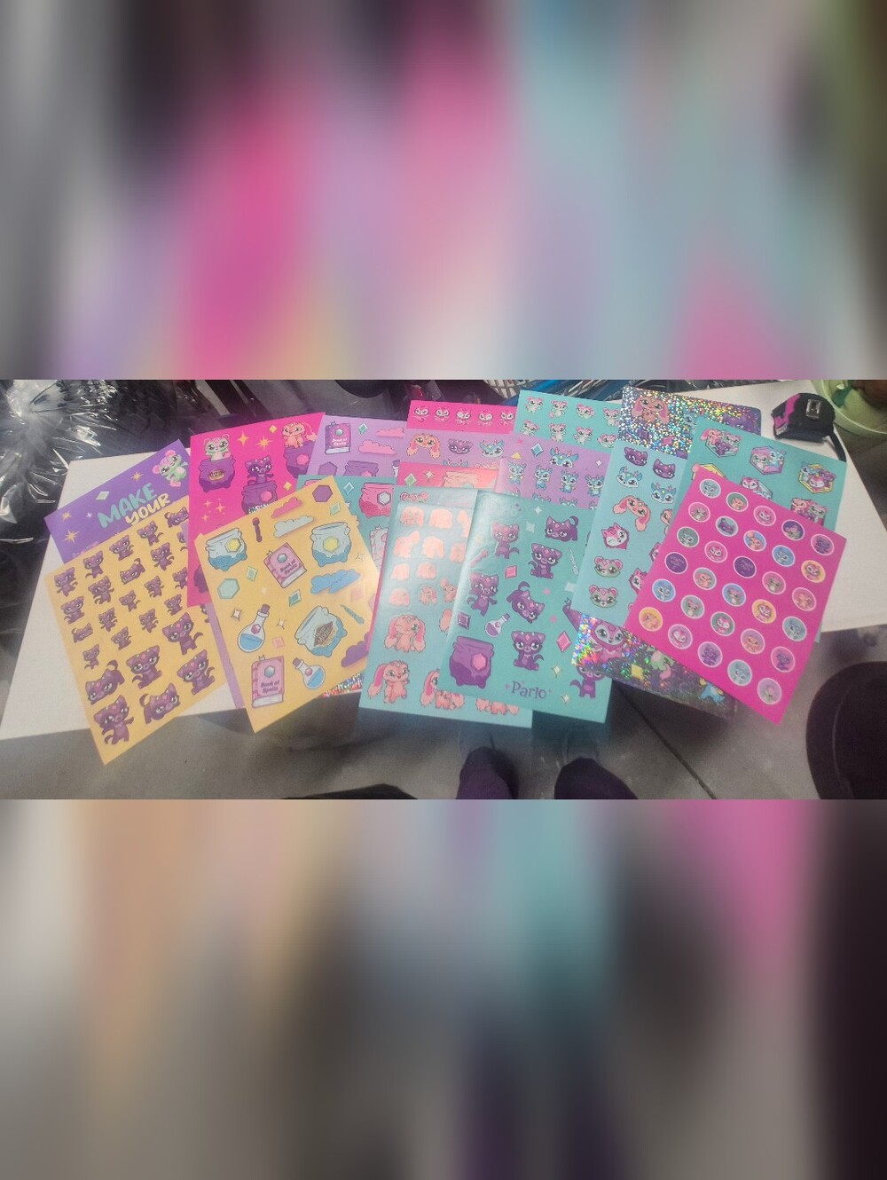 Bundle of Cute Stickers Art Supplies, Scrapbooking Stickers